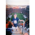 Cale at a Broncos' game