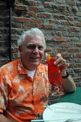 Mike having a Hurricane at Pat O'Briens